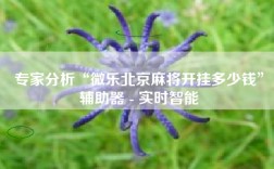 专家分析“微乐北京麻将开挂多少钱”辅助器 - 实时智能