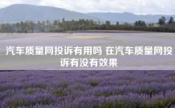 汽车质量网投诉有用吗 在汽车质量网投诉有没有效果