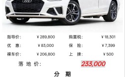 奥迪a4裸车价 奥迪a4裸车价最低多少