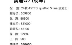 奥迪q7车报价30t,奥迪q7车的价格