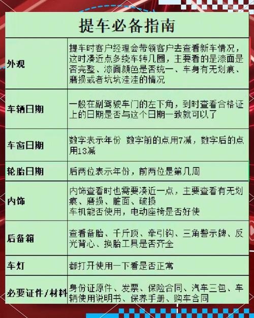 新车提车三大禁忌(买新车提车有什么忌讳吗)