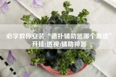 必学教你安装“德扑辅助器哪个靠谱	”开挂(透视)辅助神器