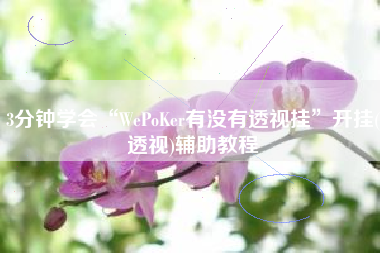 3分钟学会“WePoKer有没有透视挂	”开挂(透视)辅助教程